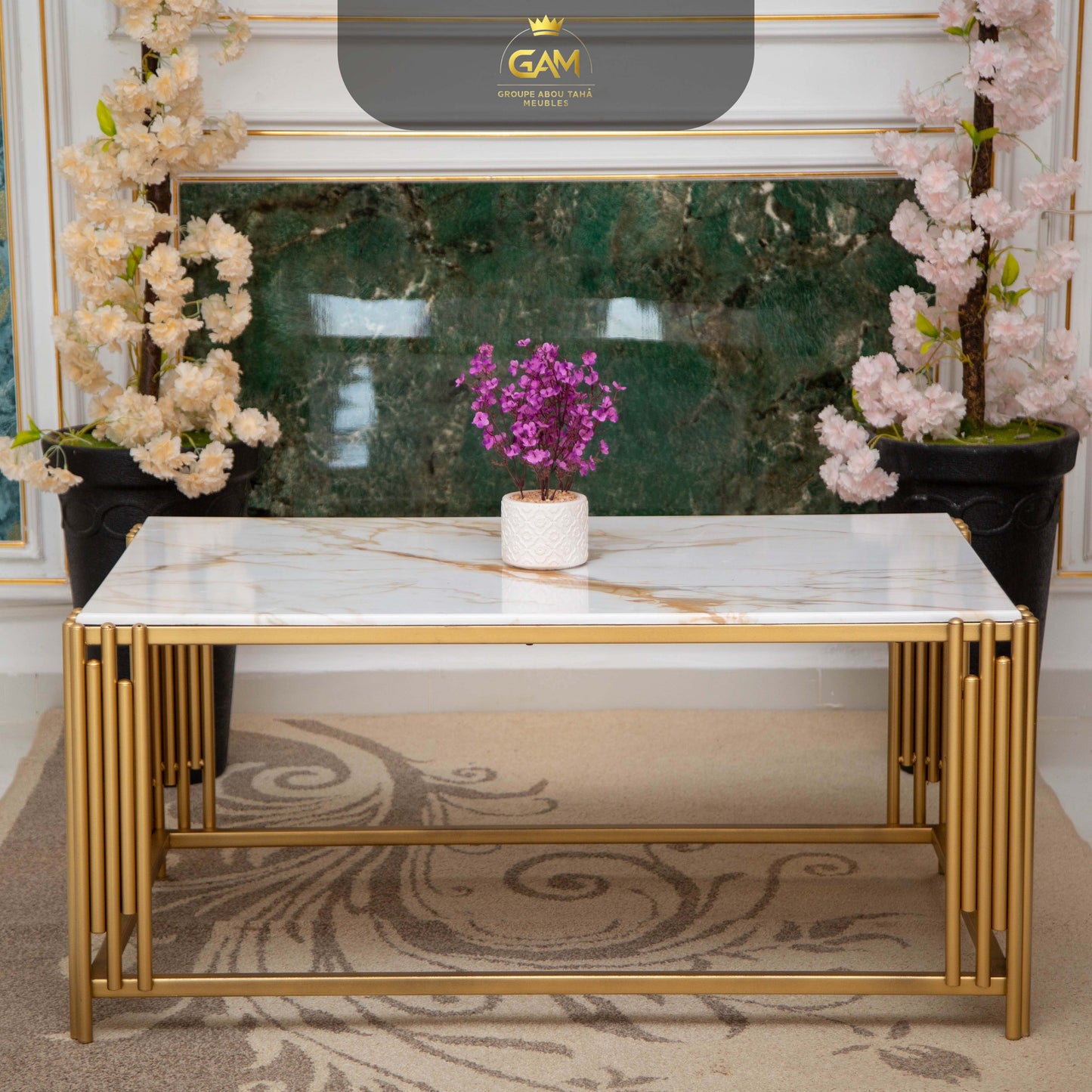 TABLE BASSE 1 PIÈCES CARRÉ MÉTAL BAGIT