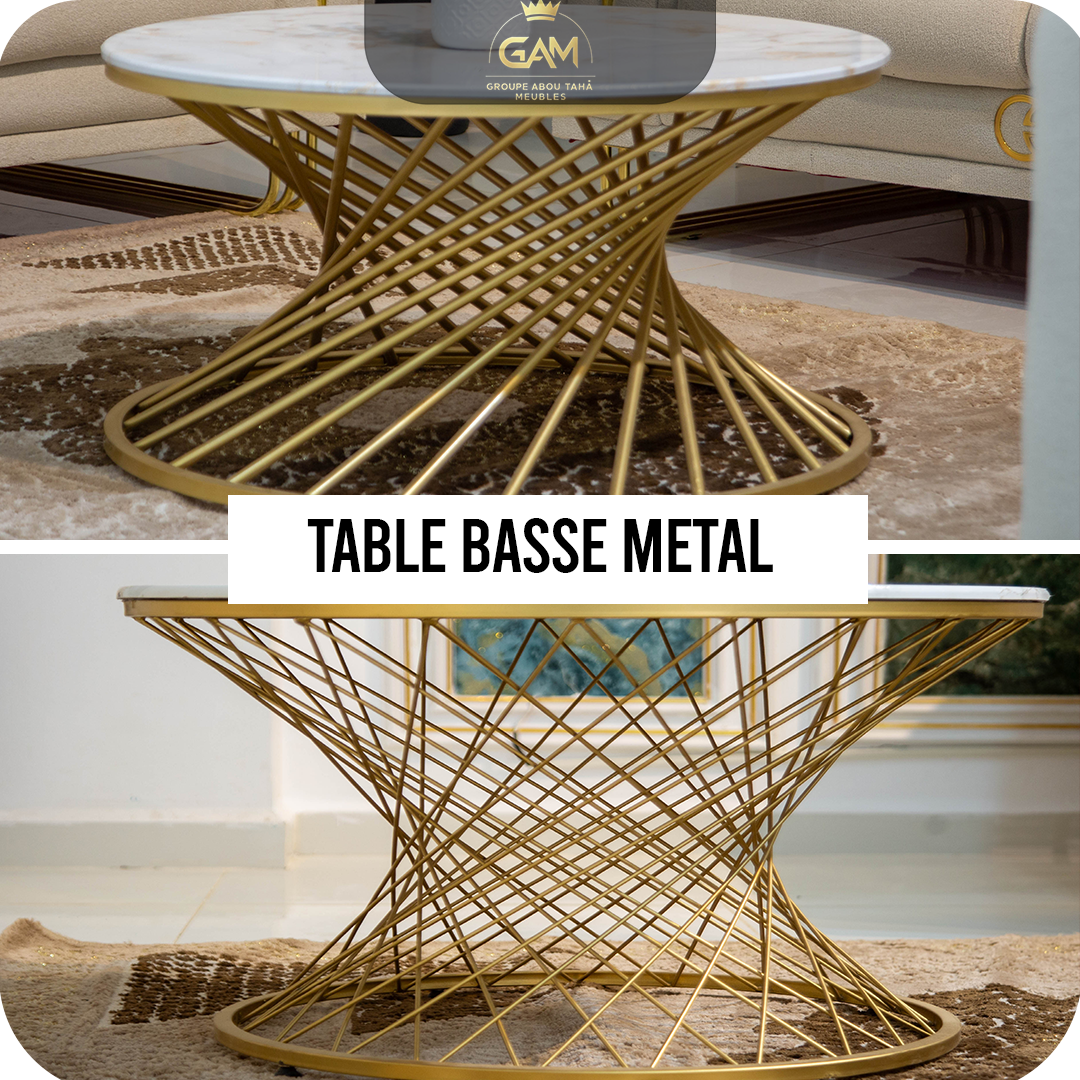 TABLE BASSE MÉTAL