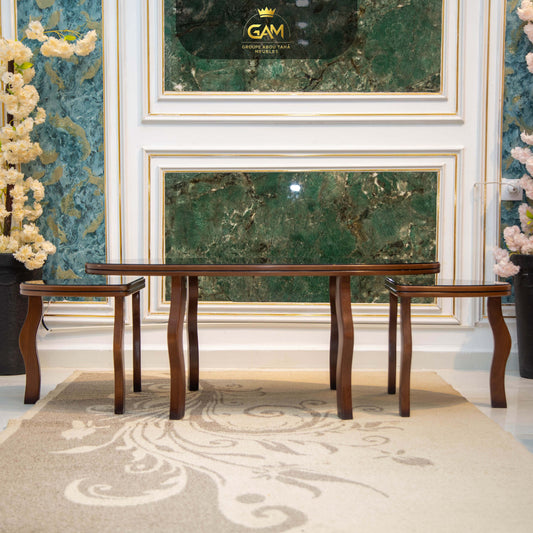 TABLE BASSE 3 PIÈCES HÊTRE OVALE