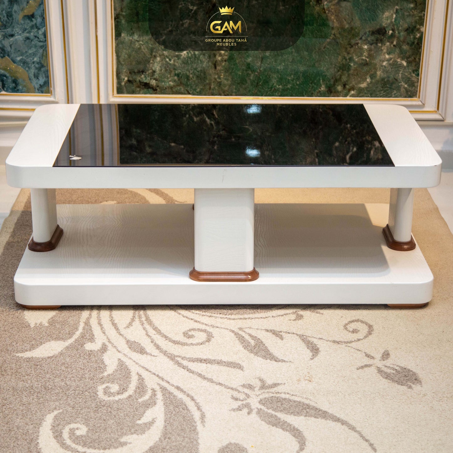 TABLE BASSE 1 PIÈCE HÊTRE 2 ÉTAGES