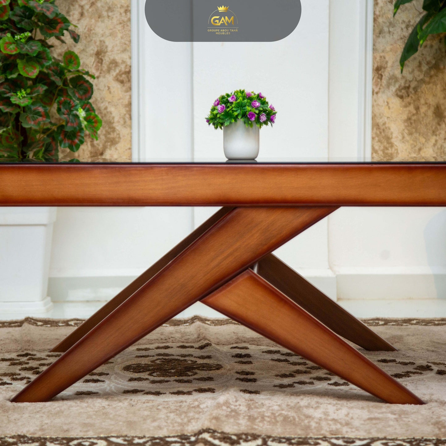 TABLE BASSE Y 3PIÈCES HÊTRE