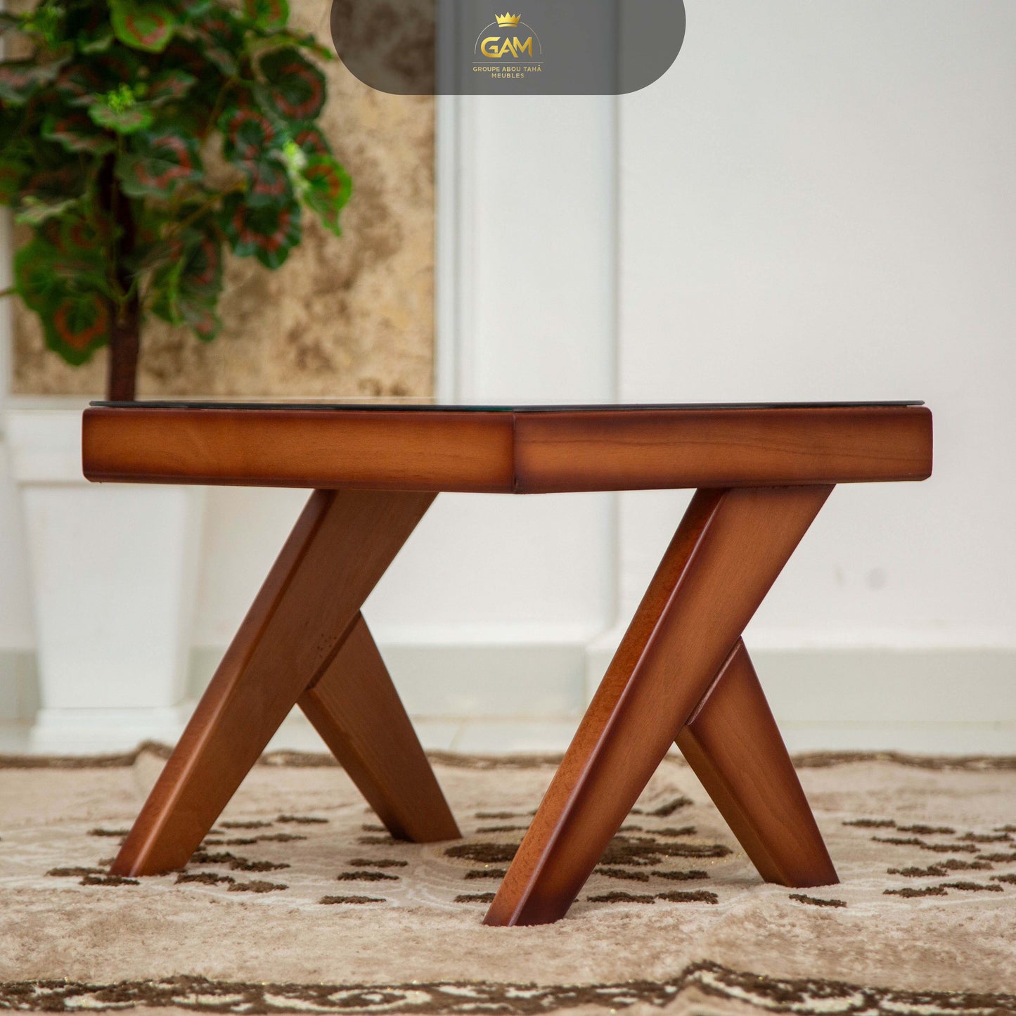 TABLE BASSE Y 3PIÈCES HÊTRE