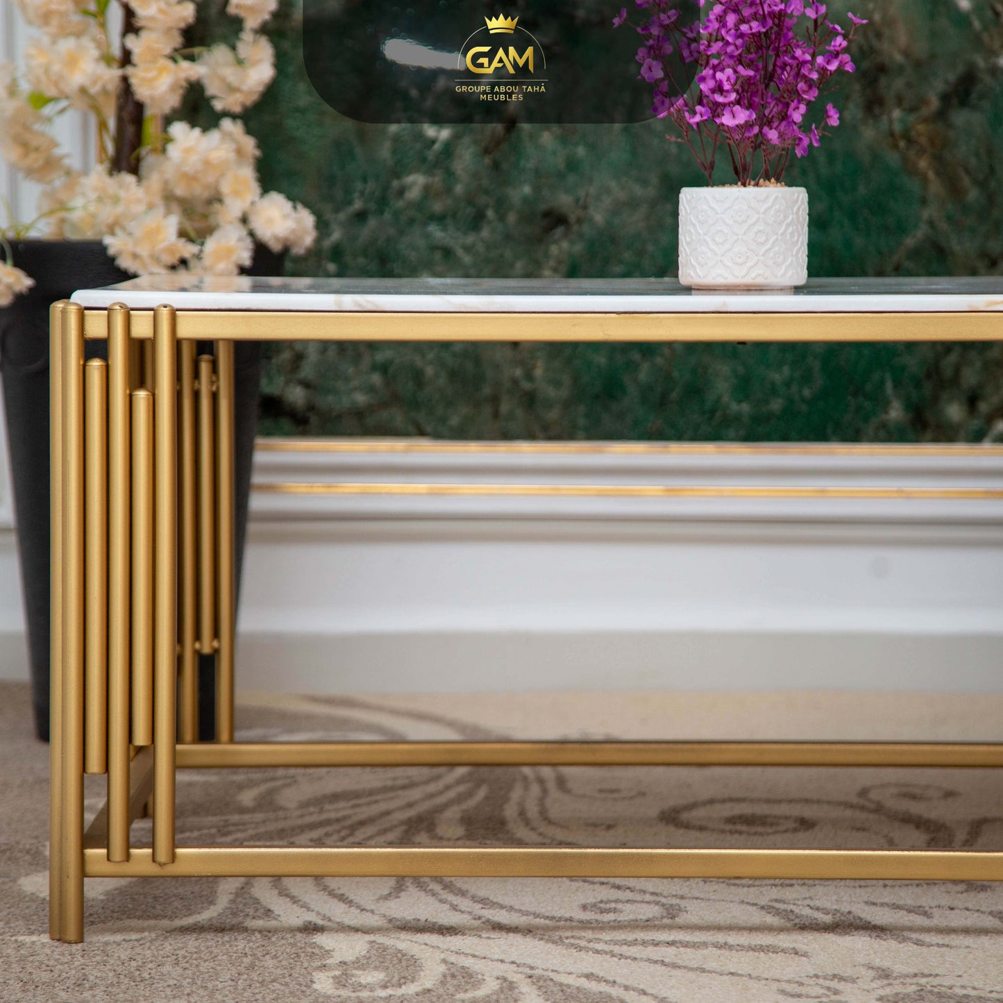 TABLE BASSE 1 PIÈCES CARRÉ MÉTAL BAGIT