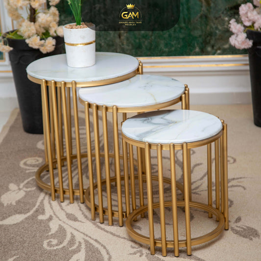 TABLE JIGONE 3 PIÈCES 4 BAGIT