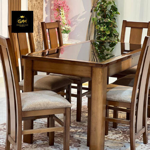 TABLE À MANGER 6 CHAISES CARRÉ HÊTRE 7