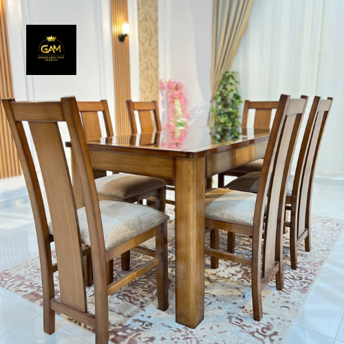 TABLE À MANGER 6 CHAISES CARRÉ HÊTRE 7