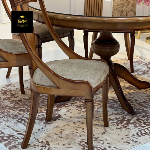 TABLE À MANGER 6 CHAISES ROND HÊTRE